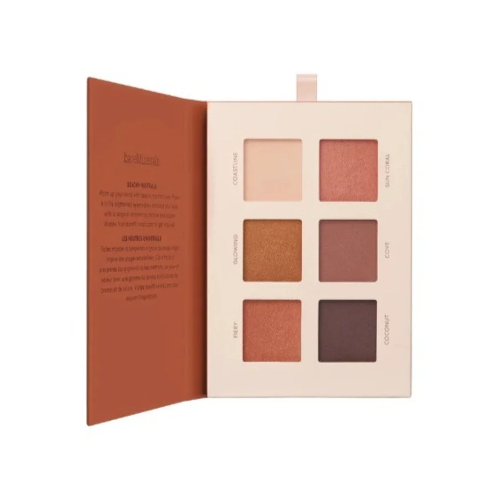 bareMinerals Mineralist Eyeshadow‎ Palette Warmth 6-Pan Beachy Neutrals New